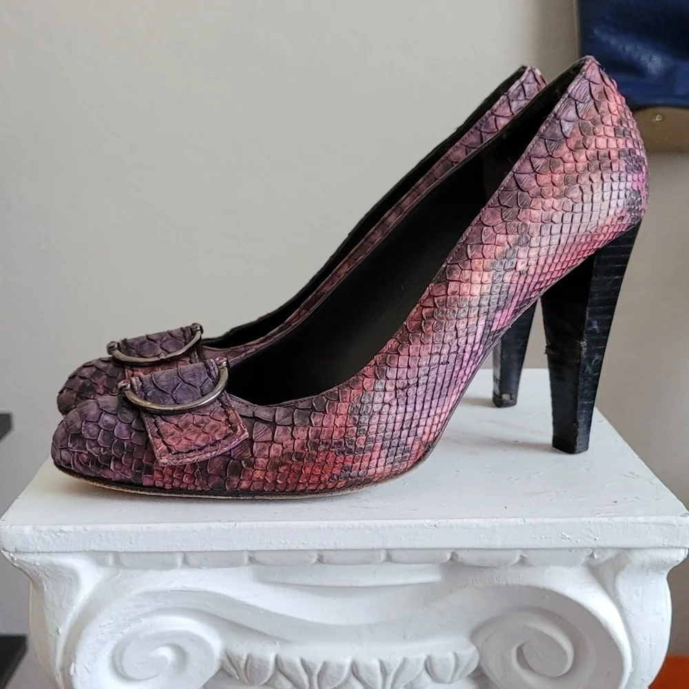 STUART Weitzman Pumps snake heels - Picture 9 of 16